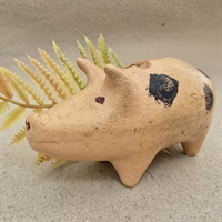 keramik-sparegris-sorte-prikker-naturler-gammel-keramikgris